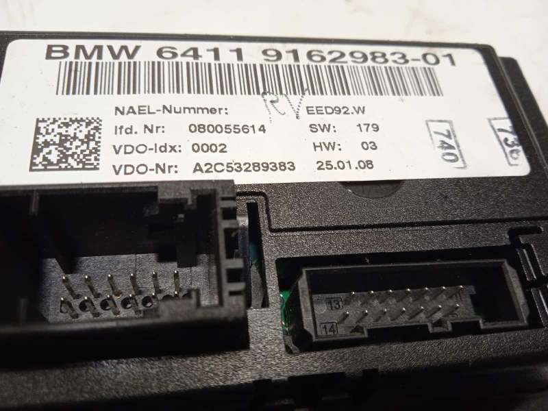 Recambio de mando climatizador para bmw serie 3 berlina (e90) 320d referencia OEM IAM 64119162983 - Negro 5