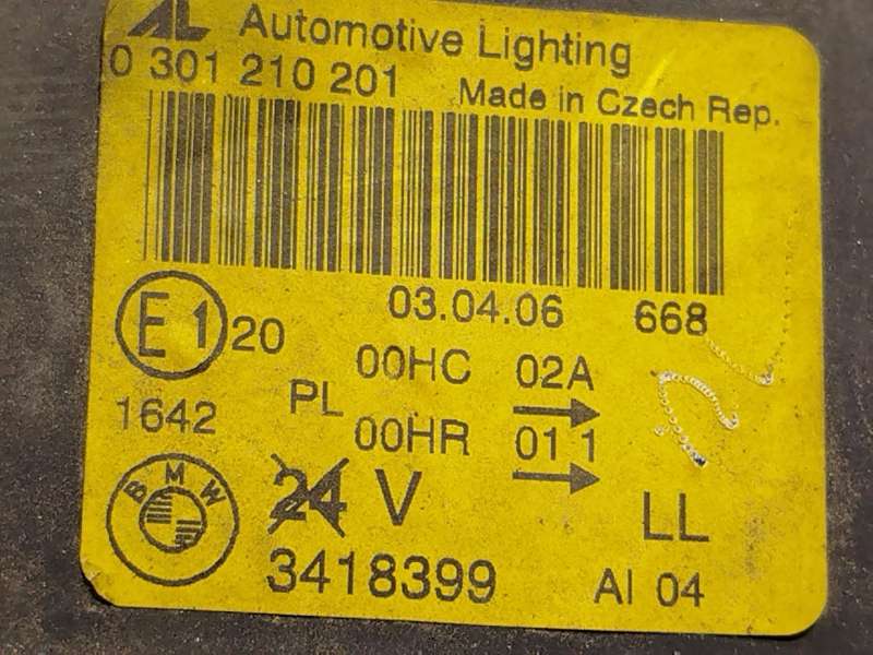 Recambio de faro izquierdo para bmw x3 (e83) 2.0 d referencia OEM IAM 3418399 63123418399 0301210201 - Verde 4