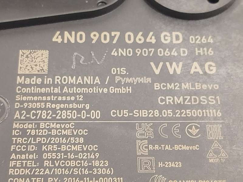 Recambio de modulo electronico para audi a6 c8 (4a2) 45 tdi mild hybrid quattro referencia OEM IAM 4N0907064GD 4N0907064D A2C782 - Gris 4