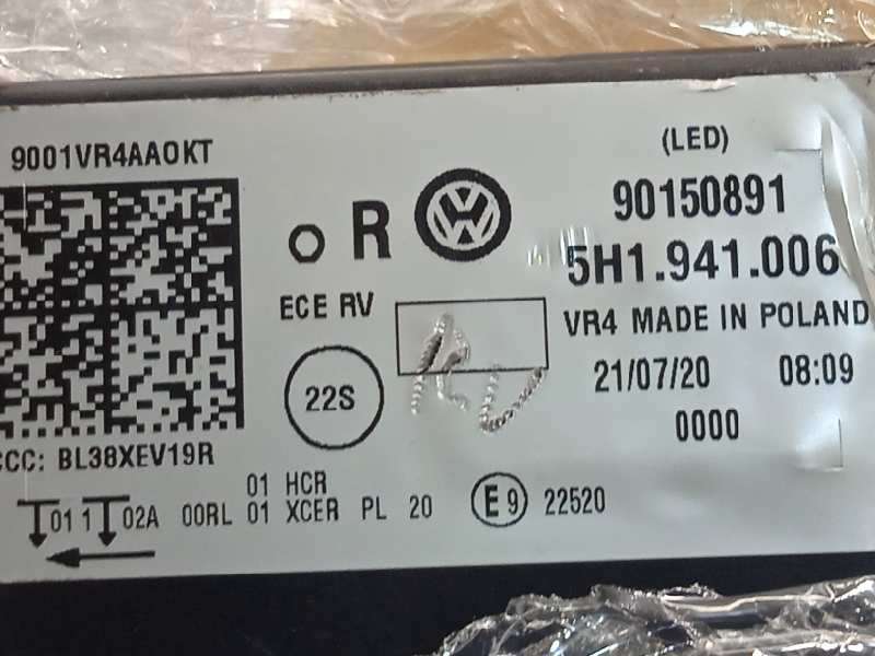 Recambio de faro derecho para volkswagen golf viii lim. (cd1) style referencia OEM IAM 5H1941006  90150891 5