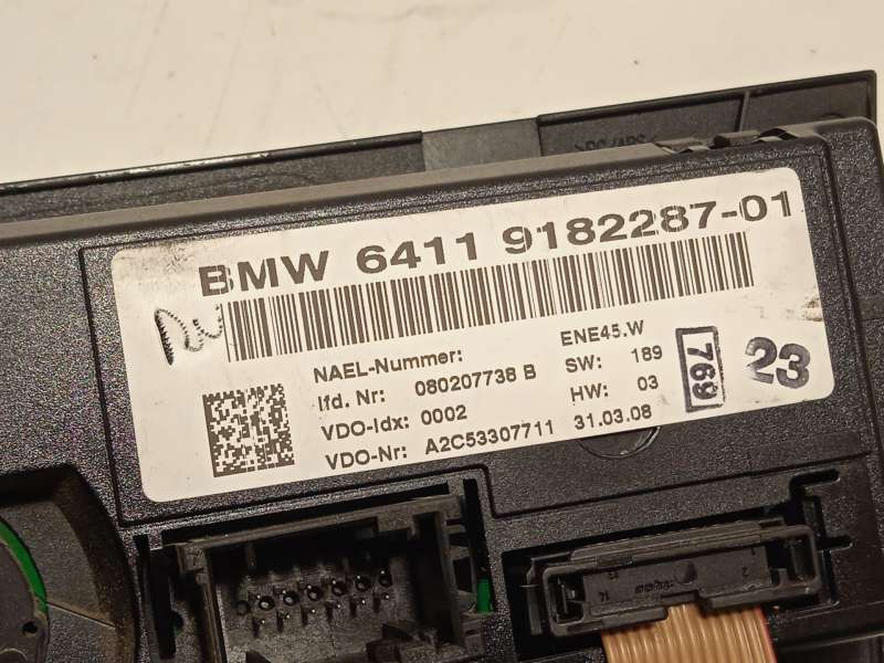 Recambio de mando climatizador para bmw serie 3 berlina (e90) 320d referencia OEM IAM 64119182287  A2C53307711 - Azul 6