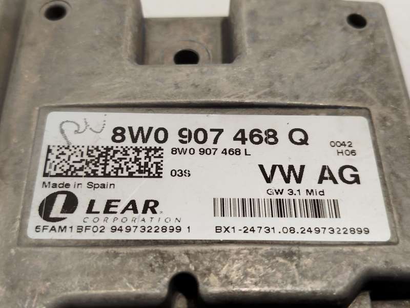 Recambio de modulo electronico para audi a4 b9 avant (8w5, 8wd) 30 tdi mild hybrid referencia OEM IAM 8W0907468Q 8W0907468L - Negro 4