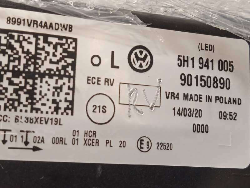 Recambio de faro izquierdo para volkswagen golf viii lim. (cd1) style referencia OEM IAM 5H1941005  90150890 5