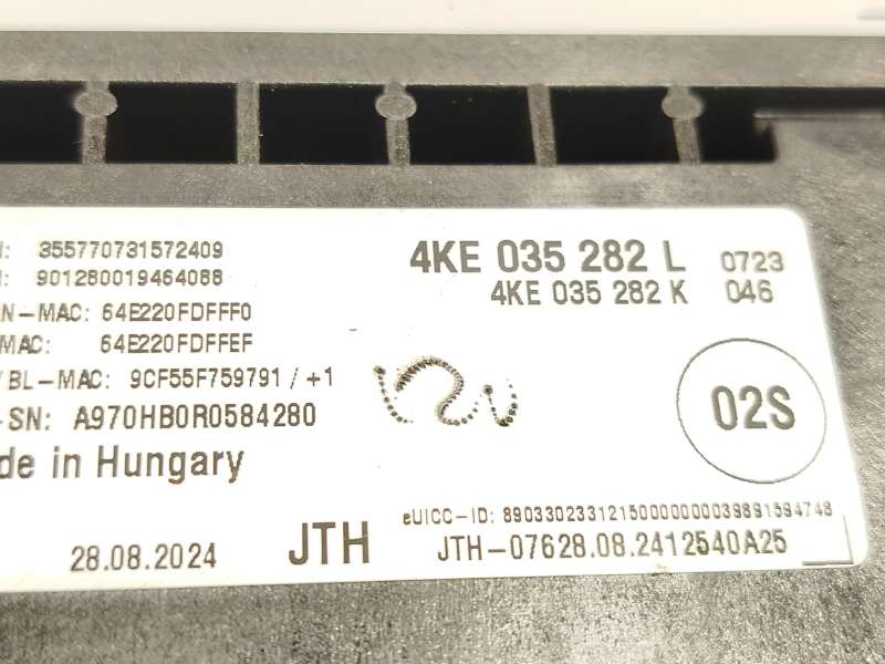 Recambio de modulo electronico para audi a4 b9 avant (8w5, 8wd) 30 tdi mild hybrid referencia OEM IAM 4KE035282L 4KE035282K - Negro 4