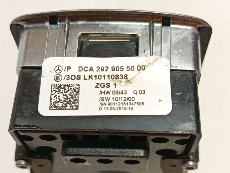 Recambio de mando elevalunas delantero izquierdo para mercedes-benz gle coupe (c292) 350 d 4-matic (292.323, 292.324) referencia 6