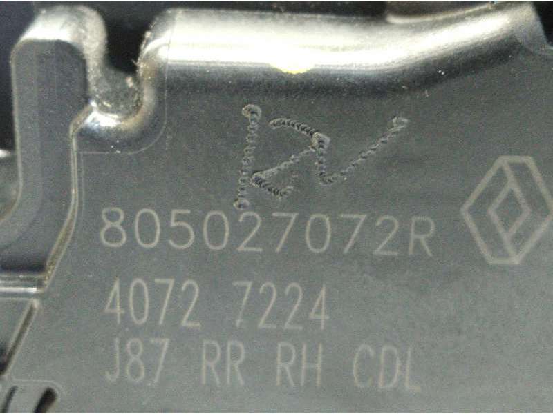 Recambio de cerradura puerta trasera derecha para renault captur 1.2 tce energy referencia OEM IAM 805027072R - Gris 4