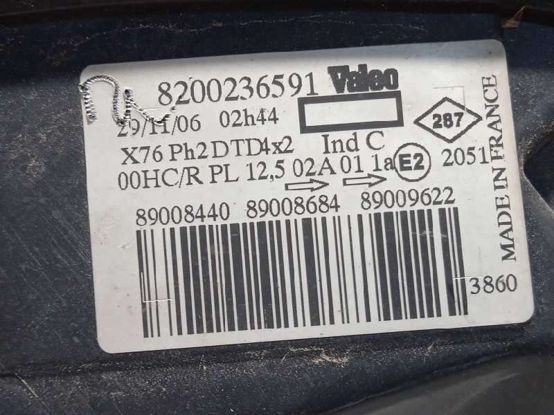 Recambio de faro derecho para renault kangoo (f/kc0) 1.5 dci diesel referencia OEM IAM 8200236591 4