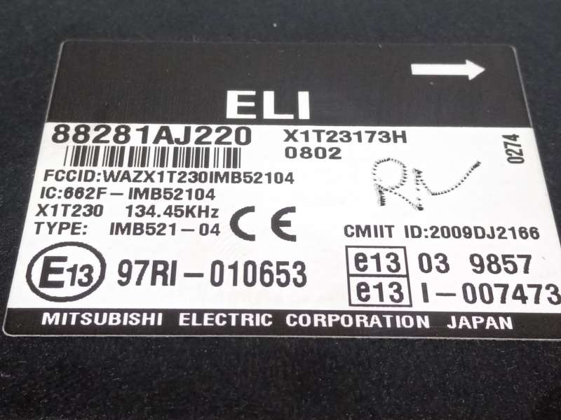Recambio de modulo electronico para subaru legacy kombi/outback b14 2.5 cat referencia OEM IAM 88281AJ220 97RI010653 X1T23173H - Negro 4