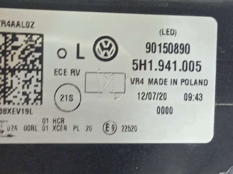 Recambio de faro izquierdo para volkswagen golf viii lim. (cd1) style referencia OEM IAM 5H1941005  90150890 3