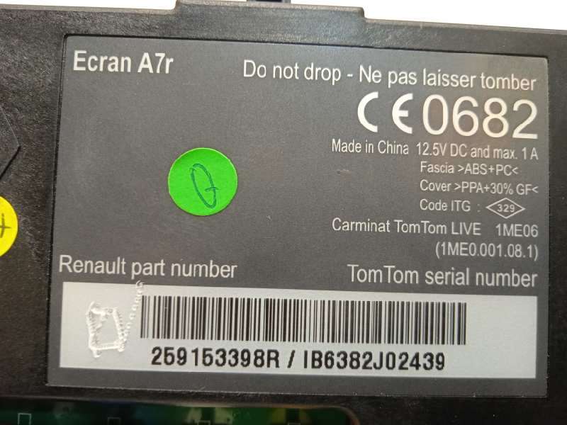 Recambio de pantalla multifuncion para renault laguna coupe monaco gp referencia OEM IAM 259153398R - Gris 5