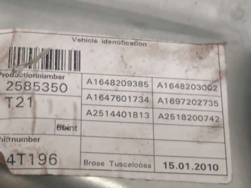 Recambio de elevalunas delantero izquierdo para mercedes-benz clase m (w164) ml 350 blutec 4-matic (164.124) referencia OEM IAM 6