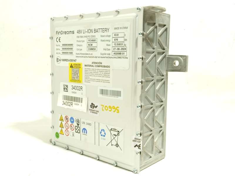 Recambio de bateria electrica menor de 5 kwh (hev) para peugeot 208 ii (ub_, up_, uw_, uj_) 1.2 puretech 100 referencia OEM IAM - Gris 4
