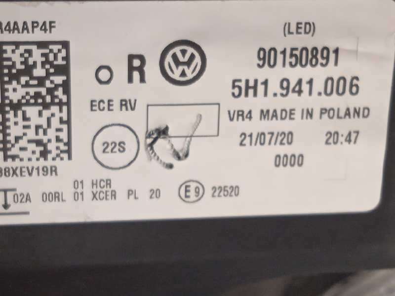 Recambio de faro derecho para volkswagen golf viii lim. (cd1) style referencia OEM IAM 5H1941006  90150891 5