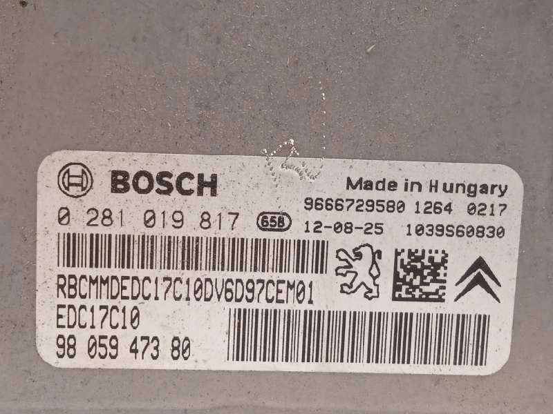 Recambio de centralita motor uce para citroën berlingo furgón/monospace (b9) 1.6 hdi / bluehdi 75 referencia OEM IAM 9805947380 - Blanco 4