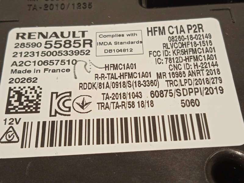 Recambio de modulo electronico para renault clio v 1.0 tce referencia OEM IAM 285905585R  A2C10657510 - Negro 4