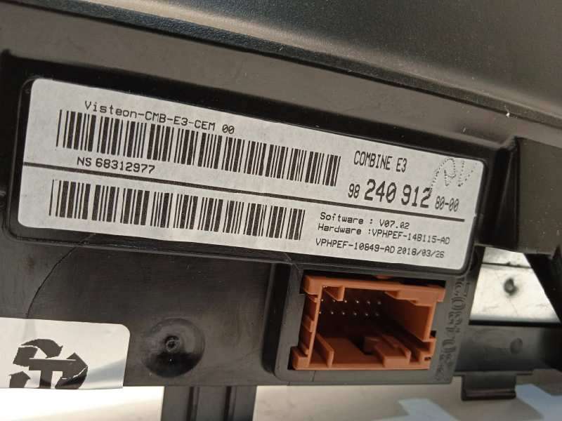 Recambio de cuadro instrumentos para citroën c4 cactus shine referencia OEM IAM 9824091280 - Azul 4