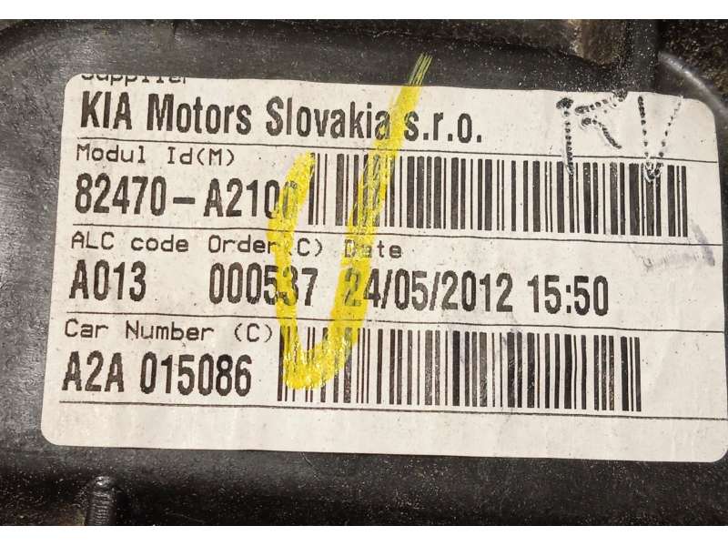 Recambio de elevalunas delantero izquierdo para kia cee'd 1.4 crdi cat referencia OEM IAM 82450A2010 82470A2100 - Blanco 7