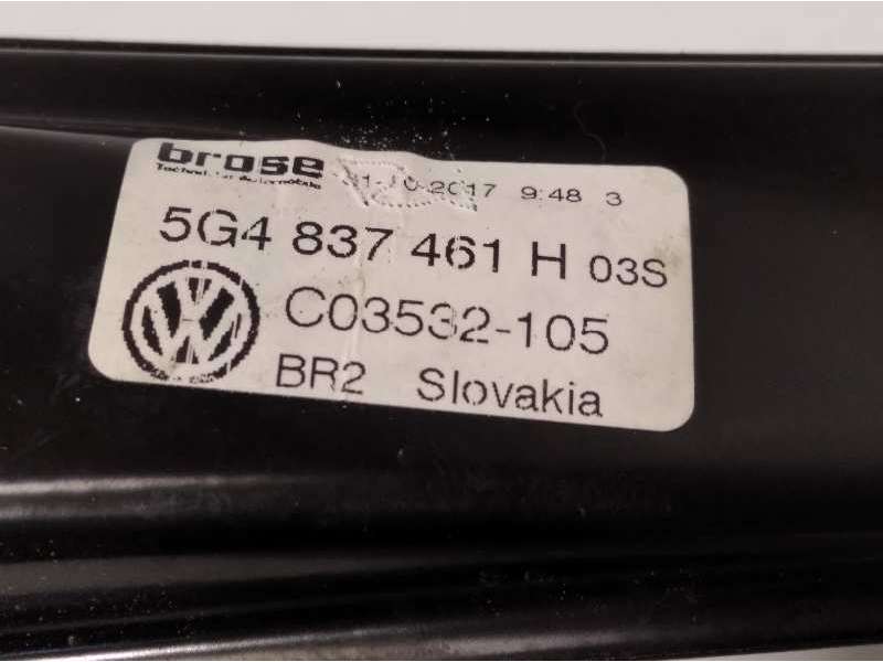 Recambio de elevalunas delantero izquierdo para volkswagen golf vii lim. (bq1) advance referencia OEM IAM 5G4837461H  5Q4959801B - Blanco 4