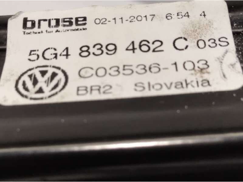 Recambio de elevalunas trasero derecho para volkswagen golf vii lim. (bq1) advance referencia OEM IAM 5G4839462C  5Q4959812D - Blanco 4
