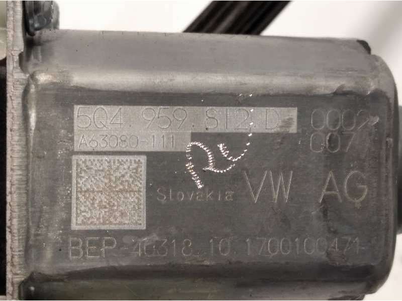 Recambio de elevalunas trasero derecho para volkswagen golf vii lim. (bq1) advance referencia OEM IAM 5G4839462C  5Q4959812D - Blanco 5