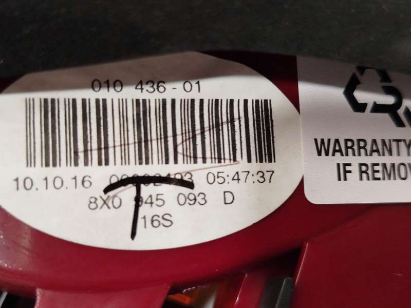 Recambio de piloto trasero izquierdo para audi a1 (8x1, 8xk) 1.0 tfsi referencia OEM IAM 8X0945093D 4