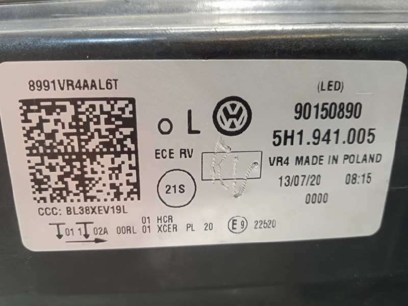 Recambio de faro izquierdo para volkswagen golf viii lim. (cd1) style referencia OEM IAM 5H1941005  90150890 6