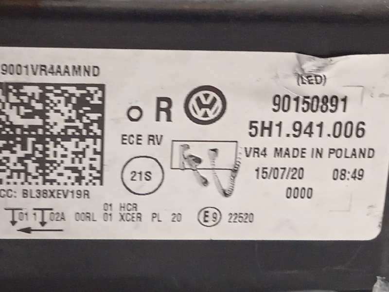Recambio de faro derecho para volkswagen golf viii lim. (cd1) style referencia OEM IAM 5H1941006  90150891 5