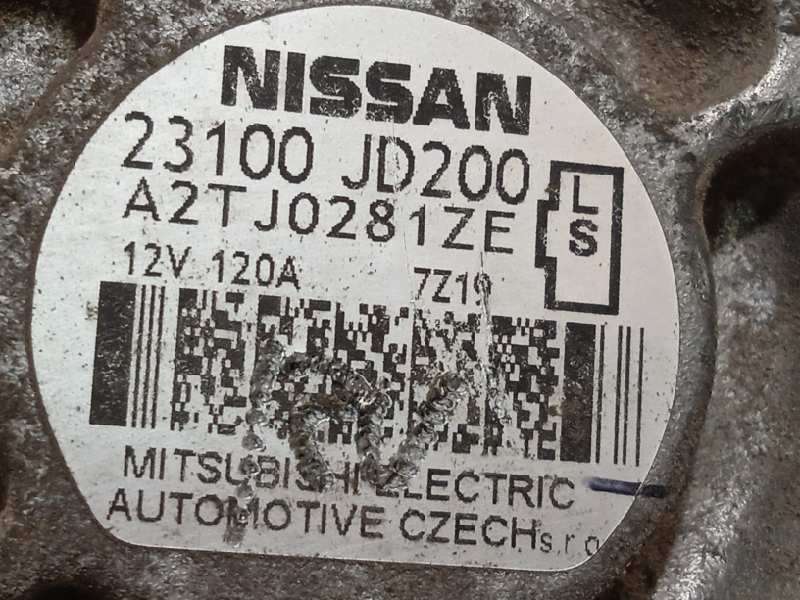 Recambio de alternador para nissan qashqai (j10) acenta referencia OEM IAM 23100JD200  A2TJ0281ZE - Negro 4