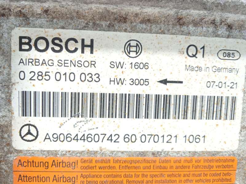 Recambio de centralita airbag para mercedes-benz vito autobús (w639) 115 cdi (639.701, 639.703, 639.705) referencia OEM IAM A906 - Rojo 4