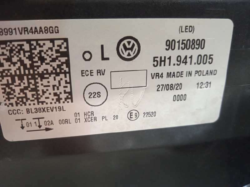 Recambio de faro izquierdo para volkswagen golf viii lim. (cd1) style referencia OEM IAM 5H1941005  90150890 6