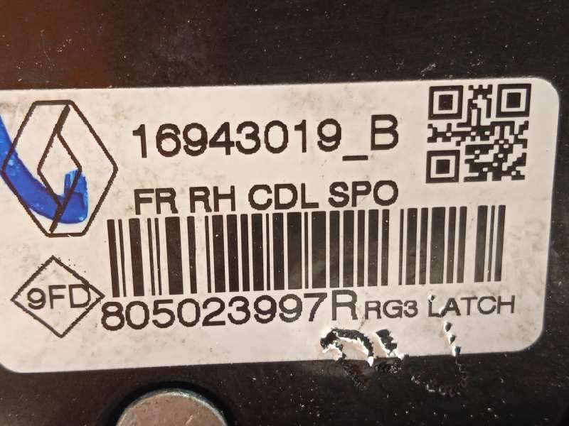 Recambio de cerradura puerta delantera derecha para renault megane iv grandtour 1.3 tce referencia OEM IAM 805023997R - Negro 3