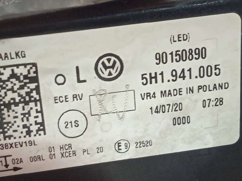 Recambio de faro izquierdo para volkswagen golf viii lim. (cd1) style referencia OEM IAM 5H1941005  90150890 6