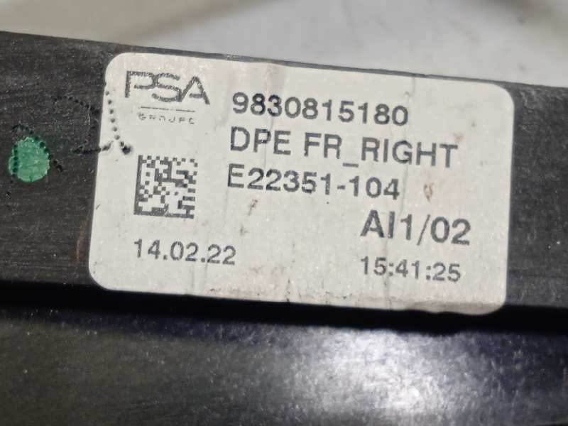 Recambio de elevalunas delantero derecho para peugeot 308 1.2 allure puretech referencia OEM IAM 9830815180  9829048380 - Negro 4