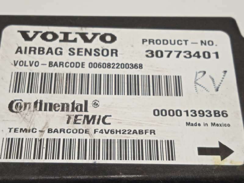 Recambio de centralita airbag para volvo s40 berlina 1.6 diesel cat referencia OEM IAM 30773401  00001393B6 - Gris 5
