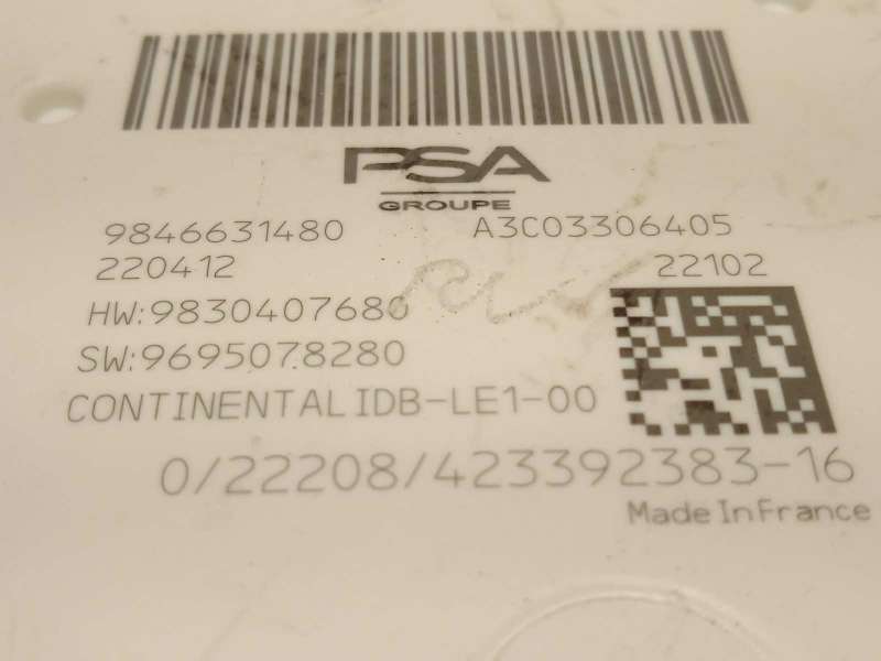 Recambio de caja reles / fusibles para peugeot 308 1.6 allure hybrid referencia OEM IAM 9846631480  A3C03306405 - Verde 4