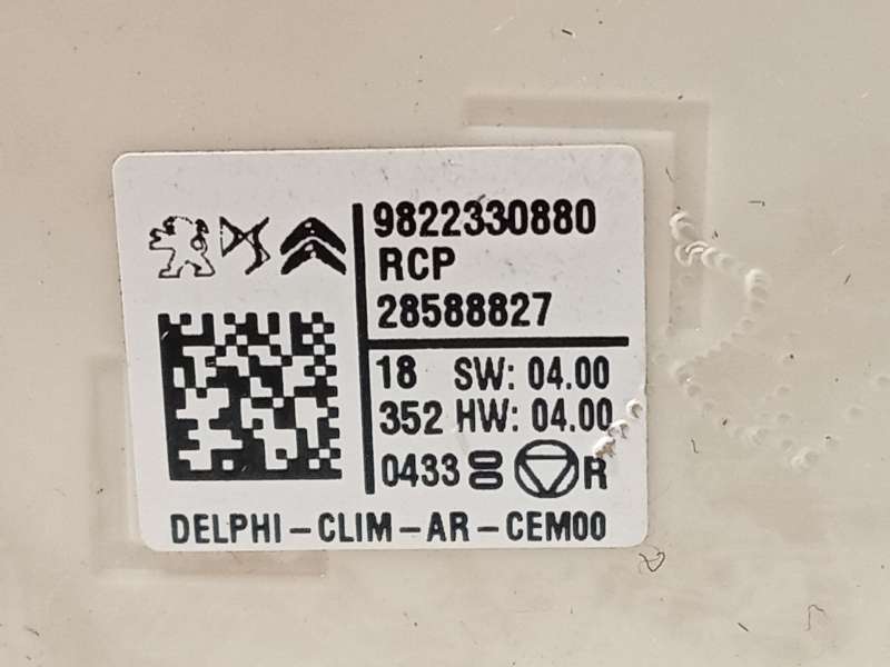 Recambio de modulo electronico para peugeot rifter 1.5 bluehdi 130 referencia OEM IAM 9822330880  28588827 3