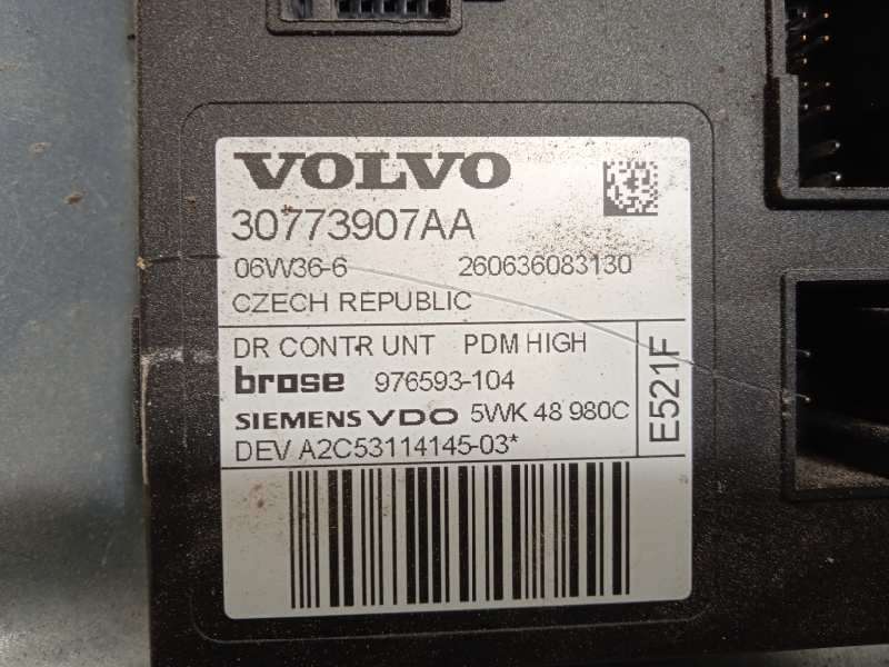Recambio de elevalunas delantero derecho para volvo s40 berlina 1.6 diesel cat referencia OEM IAM 31253514  30773907AA - Gris 4