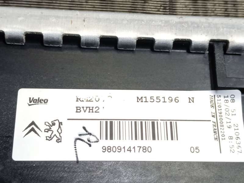 Recambio de radiador agua para peugeot 3008 ii suv (mc_, mr_, mj_, m4_) 1.5 bluehdi 130 referencia OEM IAM 9809141780 - Marron 3