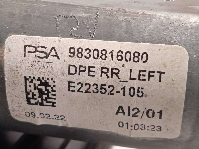 Recambio de elevalunas trasero izquierdo para peugeot 308 1.2 allure puretech referencia OEM IAM 9830816080  9829048280 - Negro 5