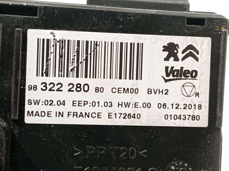 Recambio de modulo electronico para peugeot rifter 1.5 bluehdi 130 referencia OEM IAM 9832228080 3