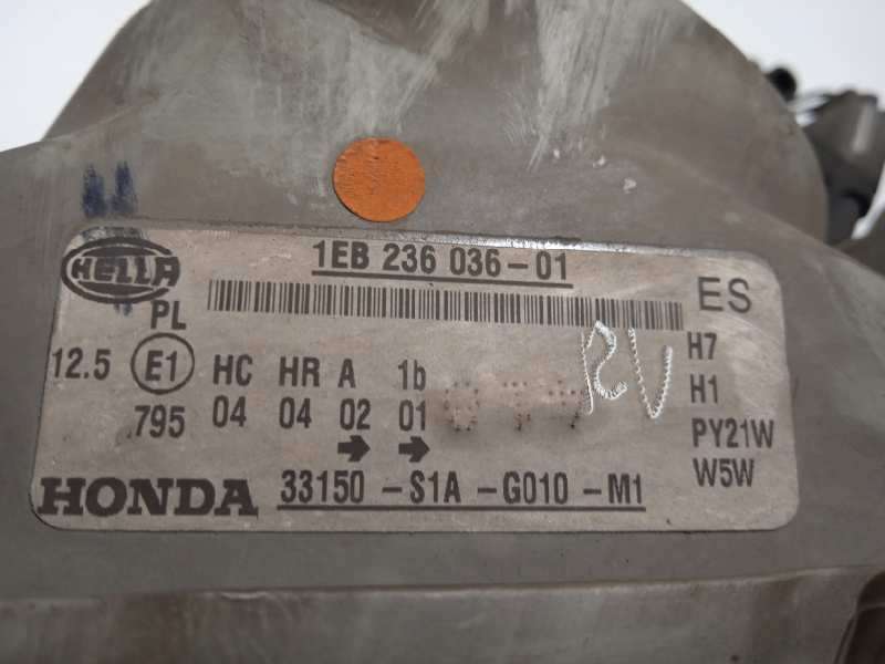 Recambio de faro izquierdo para honda accord berlina (cg7-9/ch1-7) 2.0i es (5 asientos) (ch9) referencia OEM IAM 33150S1AG010M1 - Azul 5
