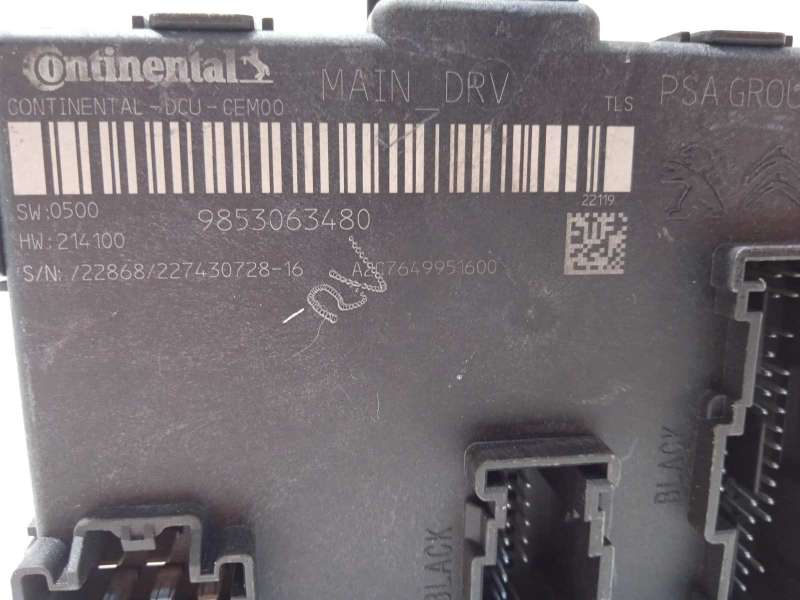 Recambio de centralita confort para peugeot 308 1.6 allure hybrid referencia OEM IAM 9853063480 - Verde 4