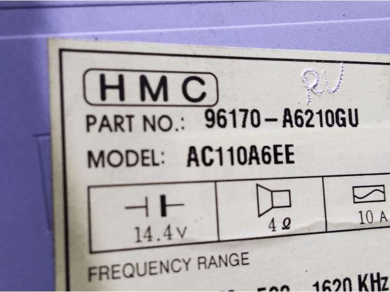 Recambio de sistema audio / radio cd para hyundai i30 (gd) turbo referencia OEM IAM 96170A6210GU  AC110A6EE - Blanco 7