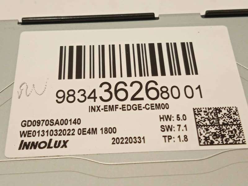 Recambio de pantalla multifuncion para peugeot 308 1.6 allure hybrid referencia OEM IAM 9834362680 - Verde 5