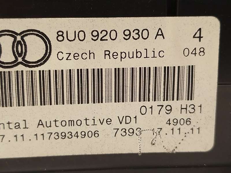 Recambio de cuadro instrumentos para audi q3 (8ub, 8ug) 2.0 tdi referencia OEM IAM 8U0920930A 7