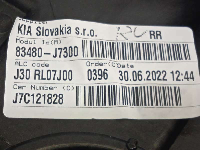 Recambio de elevalunas trasero derecho para kia xceed 1.0 tgdi cat referencia OEM IAM 83480J7300  83460J7000 5