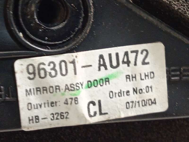 Recambio de retrovisor derecho para nissan primera berlina (p12) acenta referencia OEM IAM 96301AU472 6