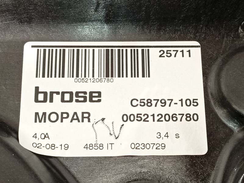 Recambio de elevalunas delantero derecho para fiat 500x (334_) 1.0 (334.axn1b) referencia OEM IAM 521206780 00521206780 6