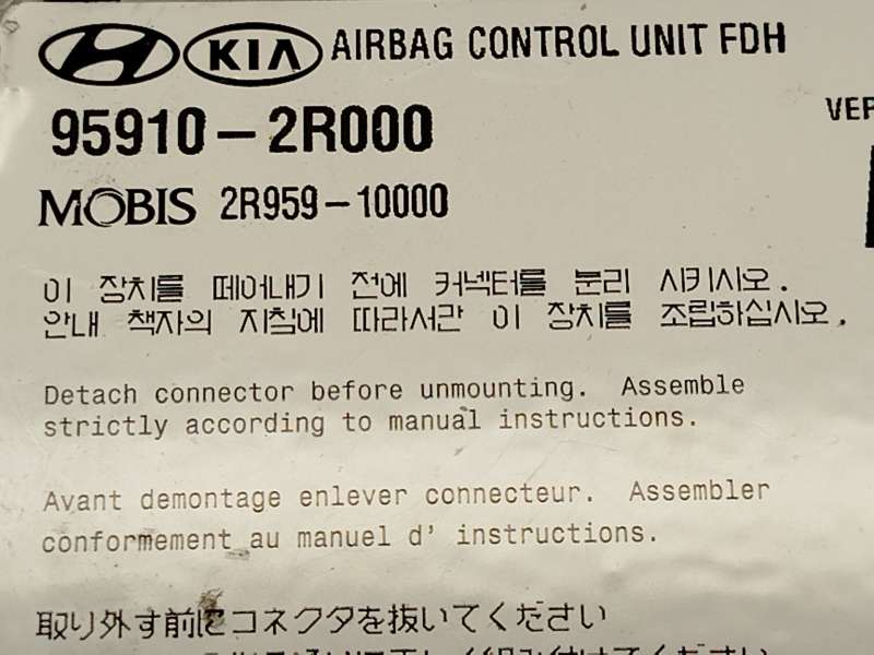 Recambio de centralita airbag para hyundai i30 (fd) 1.4 referencia OEM IAM 959102R000 4
