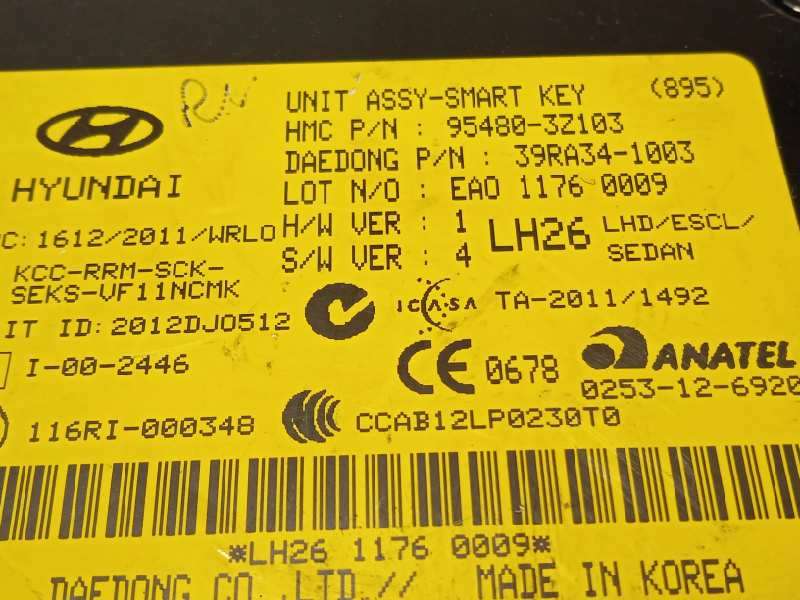 Recambio de modulo electronico para hyundai i40 style referencia OEM IAM 954803Z103 - Gris 4